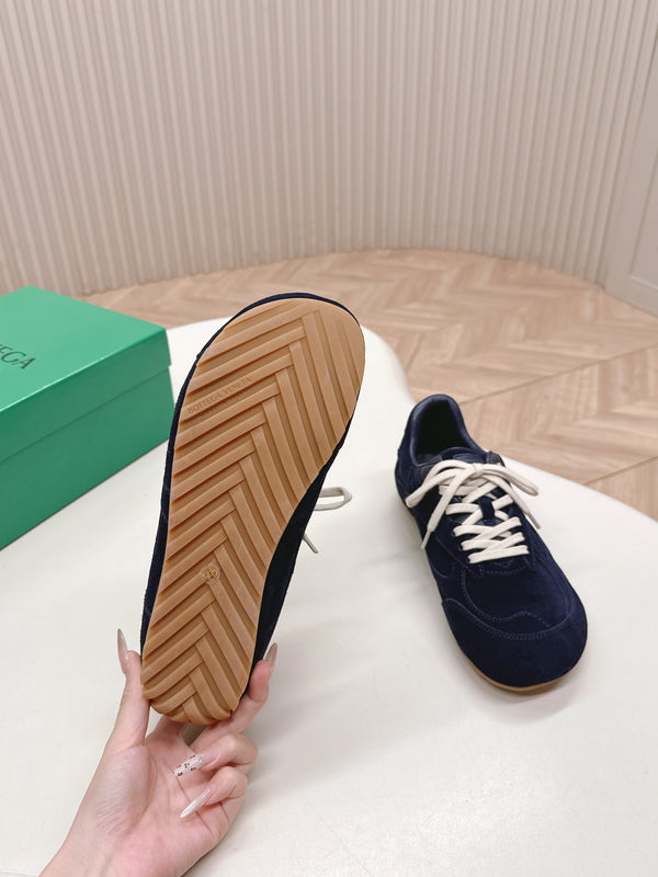 BV 25s Orbit Flash Sneaker Navy Blue Suede & Nylon Lace-Up 426932