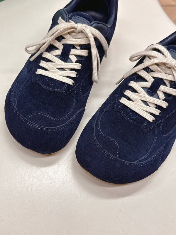 BV 25s Orbit Flash Sneaker Navy Blue Suede & Nylon Lace-Up 426932