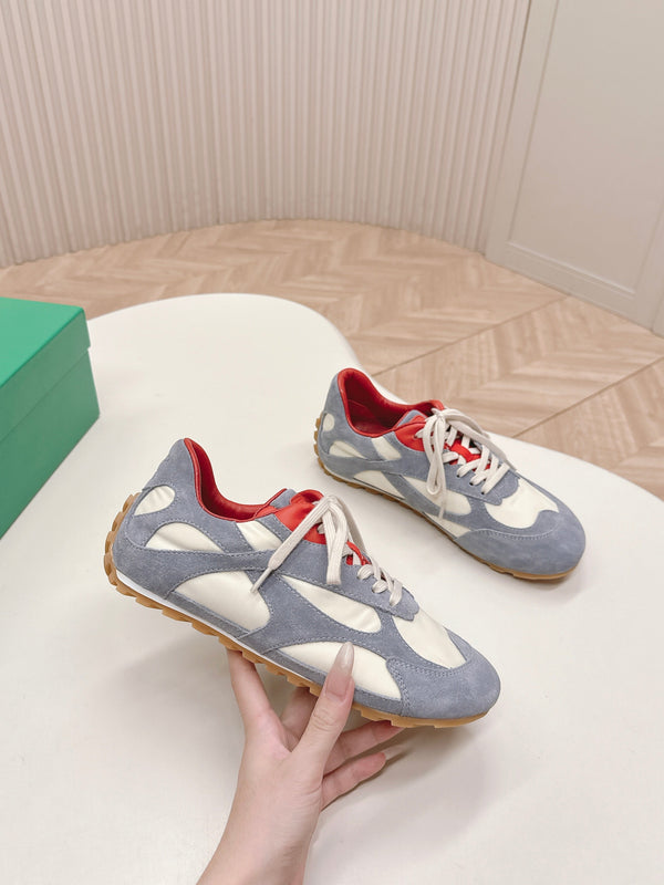 BV 25s Orbit Flash Sneaker Grey White Suede & Nylon Lace-Up 426934