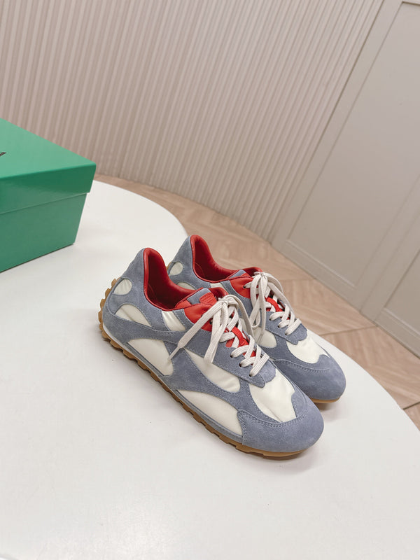 BV 25s Orbit Flash Sneaker Grey White Suede & Nylon Lace-Up 426934