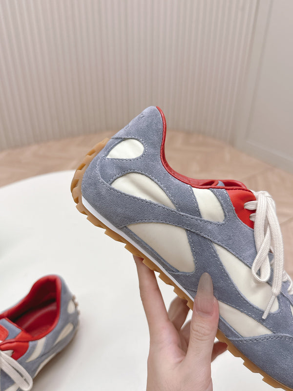 BV 25s Orbit Flash Sneaker Grey White Suede & Nylon Lace-Up 426934