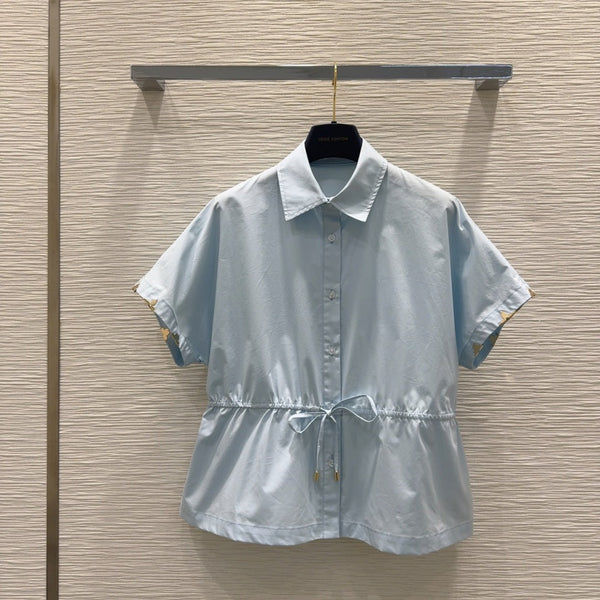 LV 25 T-shirt White Light Blue Cotton