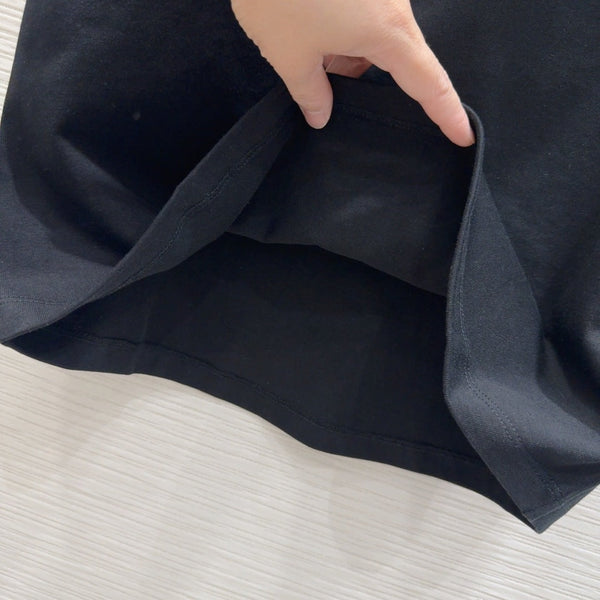 LV 25 T-shirt Black White Cotton