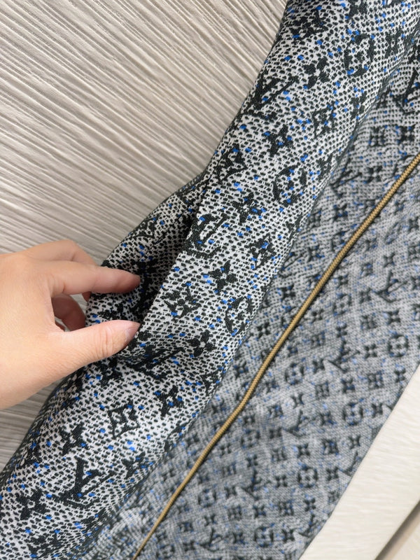 LV 25 New Dress Blue Cotton