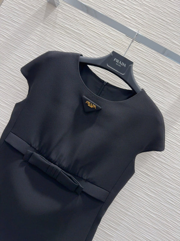 Prada 2025 Vest Skirt Black Polyester