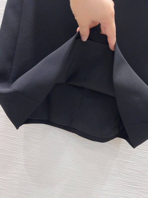 Prada 2025 Vest Skirt Black Polyester