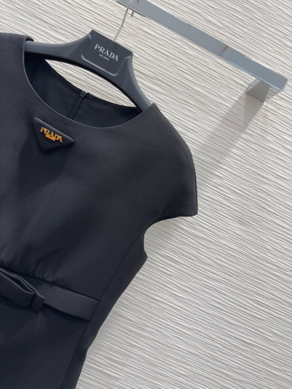 Prada 2025 Vest Skirt Black Polyester