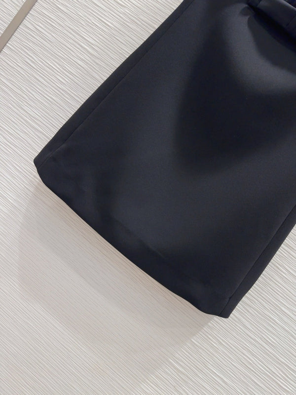 Prada 2025 Vest Skirt Black Polyester