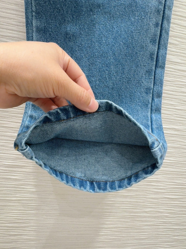 LV 25 Skinny Jeans Blue Cotton