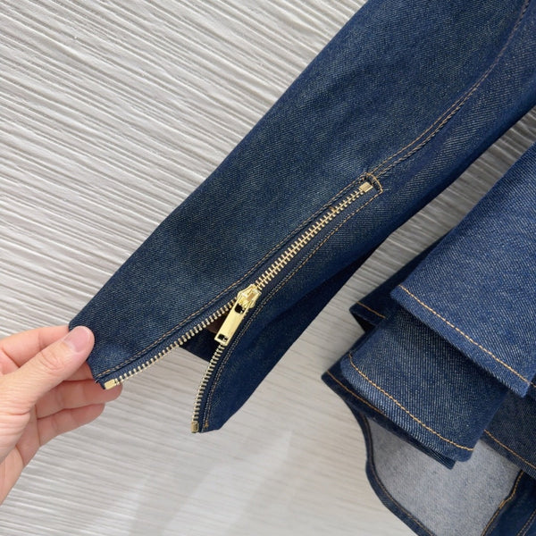 LV 25 Denim Set Blue Cotton