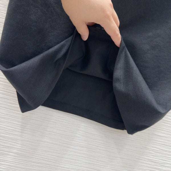 LV 25 Denim Pocket T-shirt Black Cotton