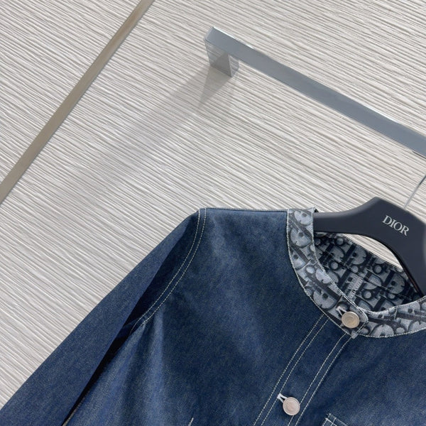 CD 2025 Denim Jacket Blue Cotton