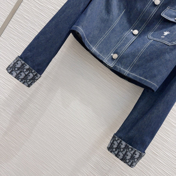CD 2025 Denim Jacket Blue Cotton