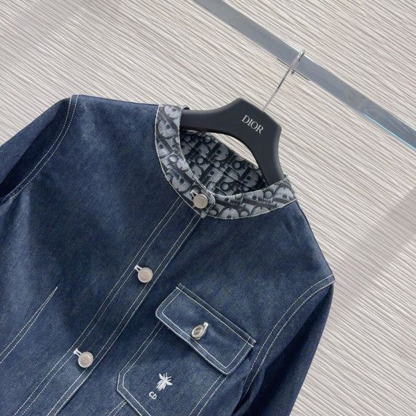 CD 2025 Denim Jacket Blue Cotton