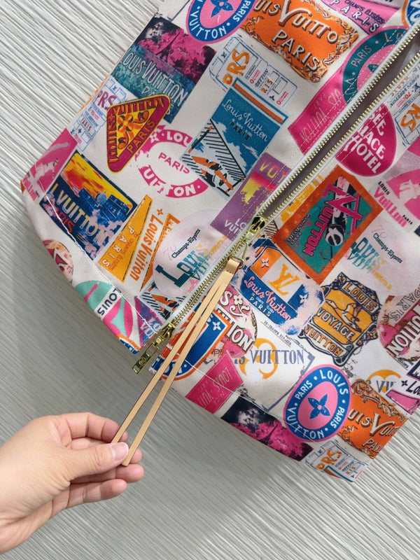 LV 25 Cheerful Pattern Dress Mulicolor Polyester Cotton