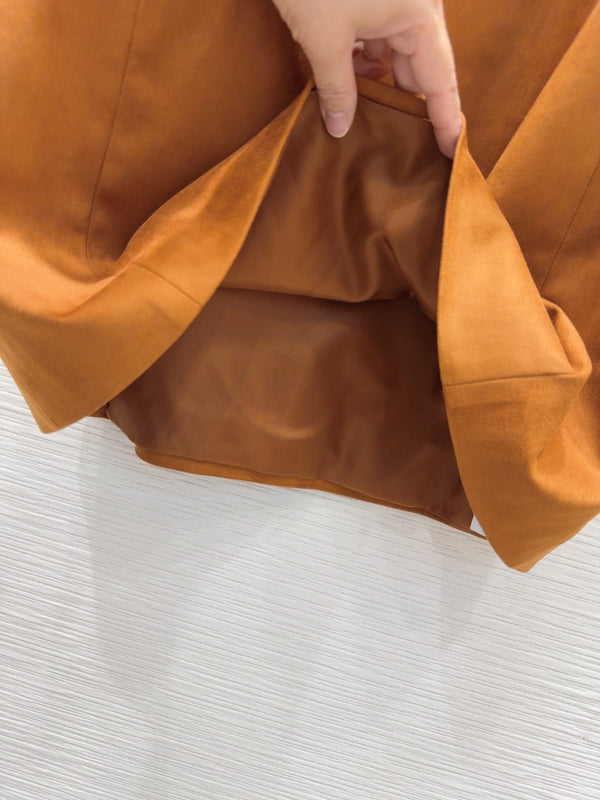 Gucci 2025 Abito Marrone Fibra di Poliestere