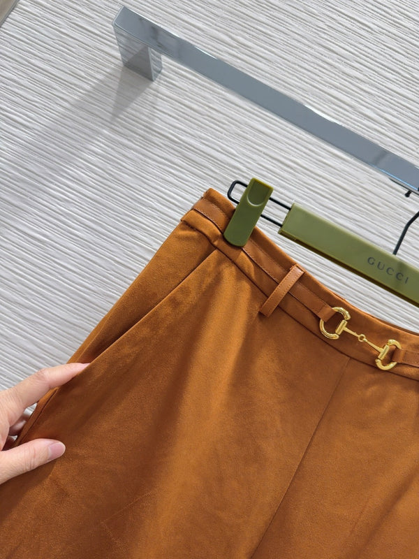 Gucci 2025 Pant Brown Polyester Fiber