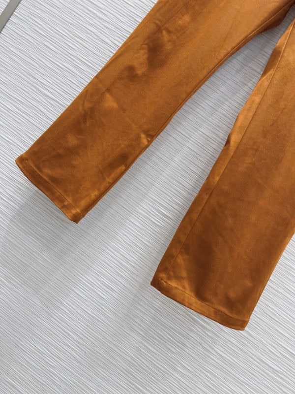 Gucci 2025 Pant Brown Polyester Fiber