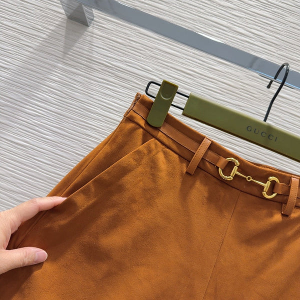 Gucci 2025 Short Brown Polyester Fiber