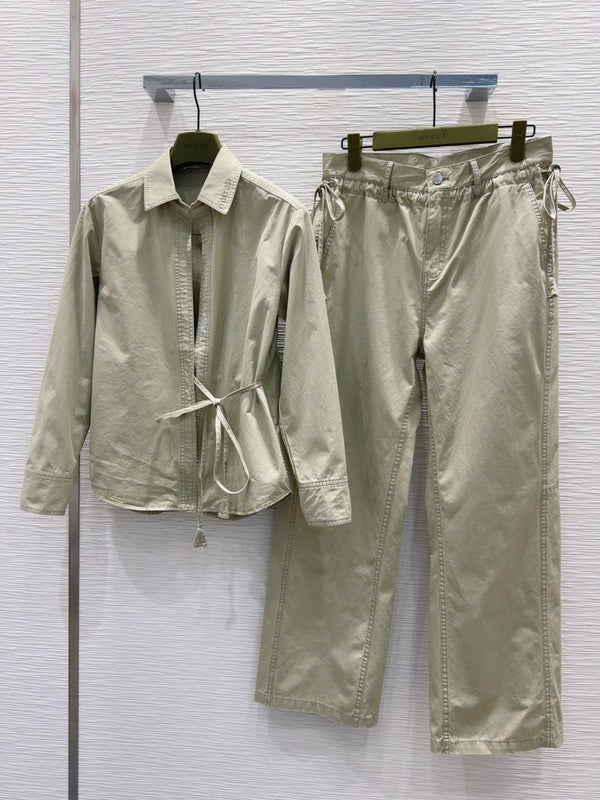 Gucci 25 Pant Green Cotton