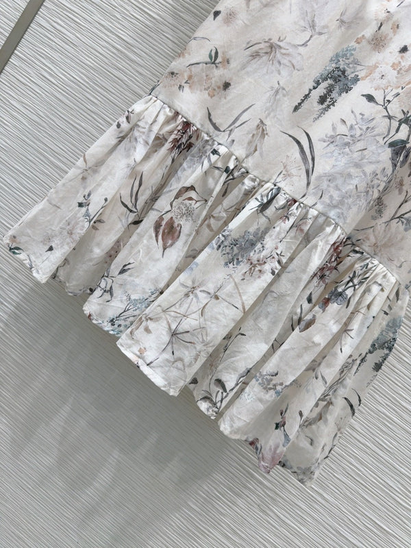 CD 25 Short Dress Multicolor Cotton