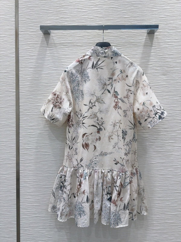 CD 25 Short Dress Multicolor Cotton