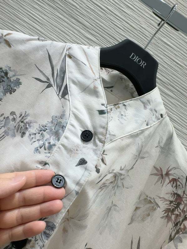 CD 25 Short Dress Multicolor Cotton