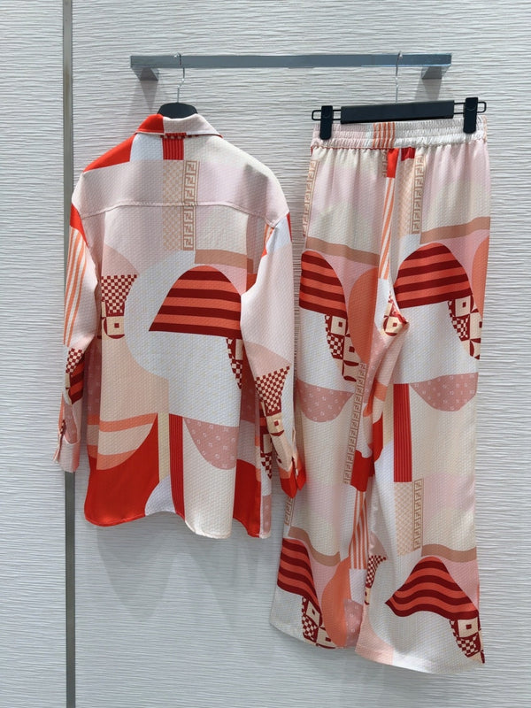 Fendi 25 Suit Red Polyester Fiber