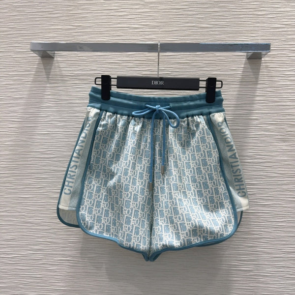 CD 25 Set Blue-Green and Beige Cotton