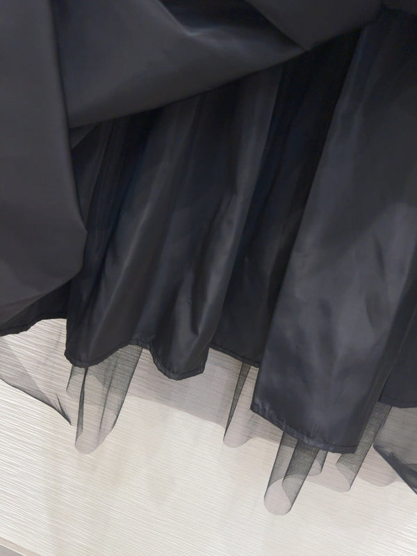 CD 25 Abito gilet nero cotone poliestere