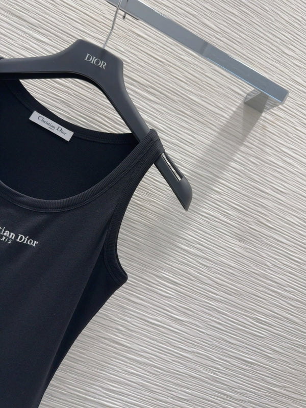 CD 25 Abito gilet nero cotone poliestere