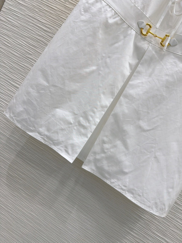 Gucci 25 Shirt Dress White Cotton