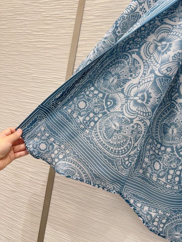 Camicia modello CD 25 in poliestere blu