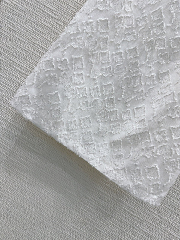 LV 25S Back Zipper Cute Vest Dress White Cotton