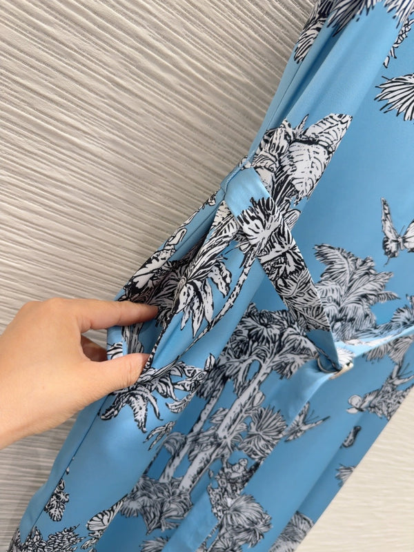 CD 25 Forest Dress Blue mix Bianco Poliestere