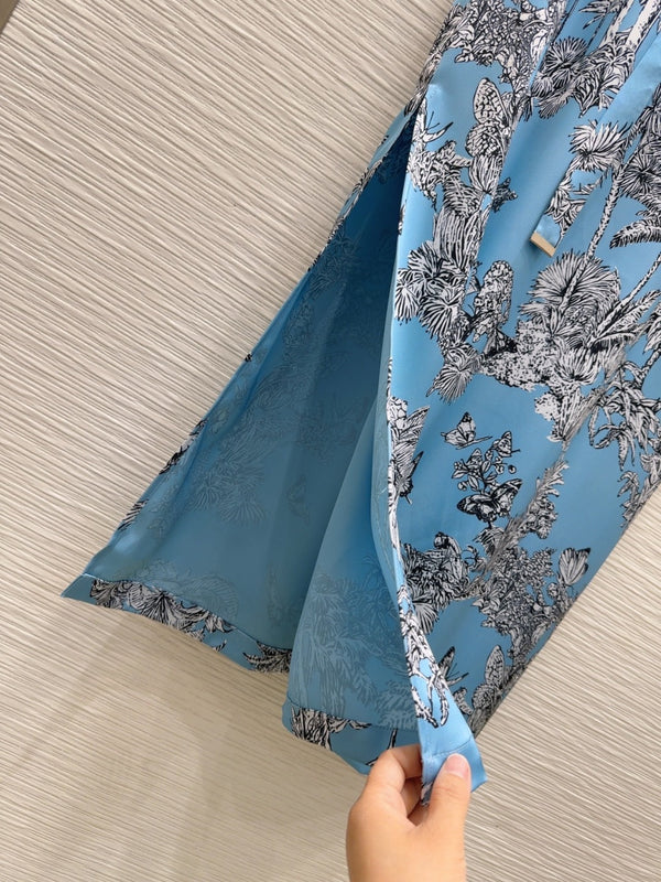 CD 25 Forest Dress Blue mix Bianco Poliestere