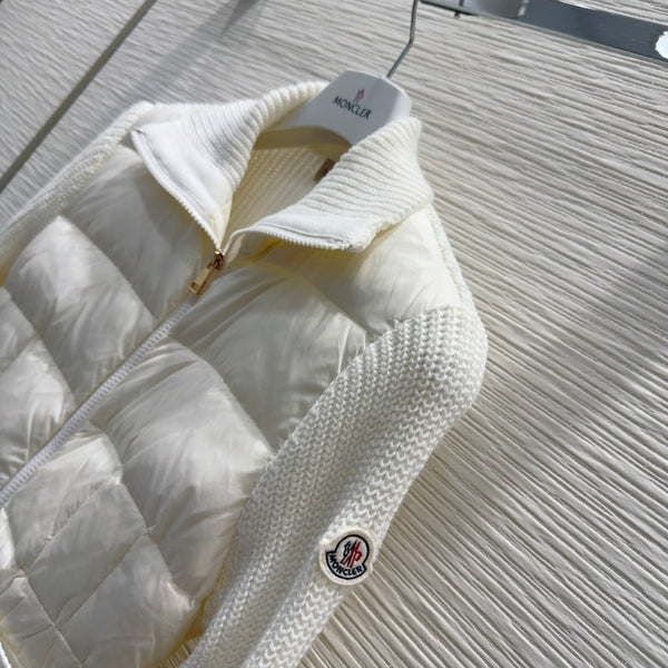 MC 25 Jacket White Polyester Mix Wool