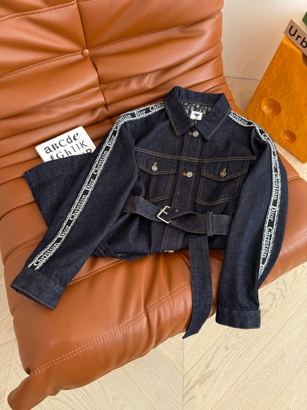 CD 25 Denim Dress Blue Cotton