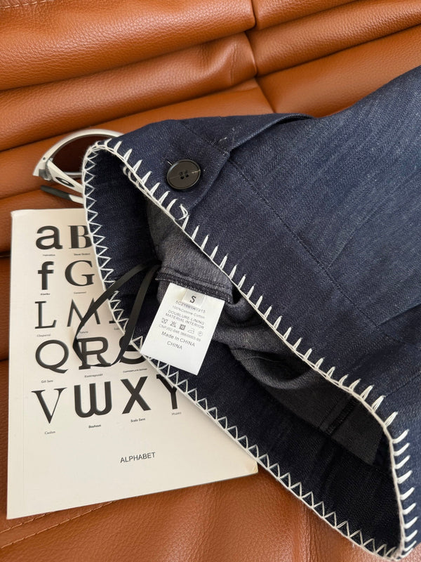 CC 25 Jean Black Thin Denim