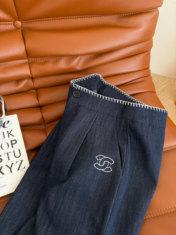 CC 25 Jean Black Thin Denim