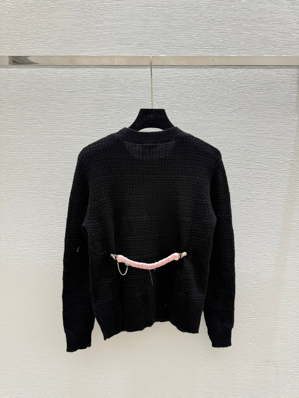 CC 25 Sweater Black Pattern Cashmere 286351