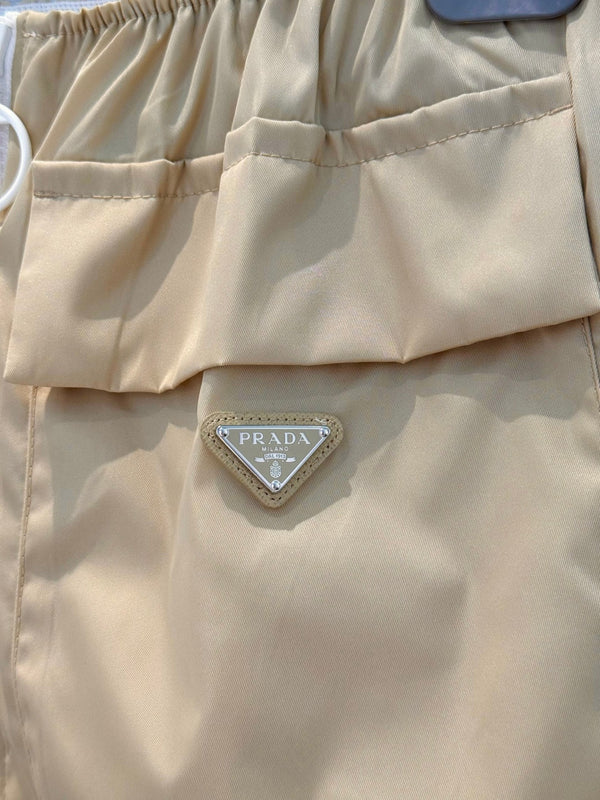 Prada 25 Short Light Beige Polyamide