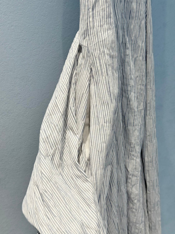 Loewe 25 Sleeveless Dress Blue mix White Cotton Polyamide