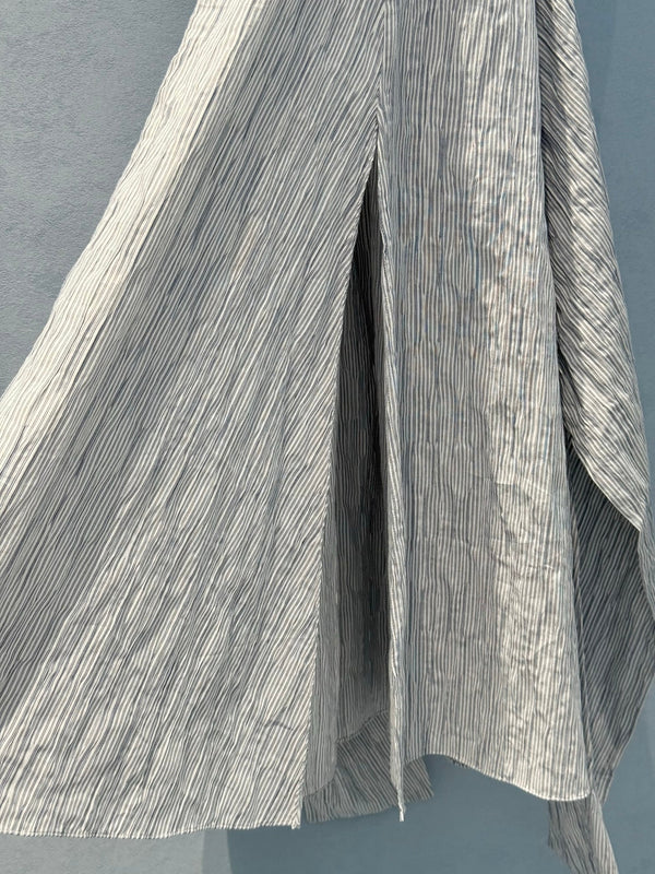 Loewe 25 Sleeveless Dress Blue mix White Cotton Polyamide