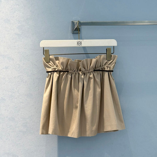 Loewe 25 Skirt Beige Cotton