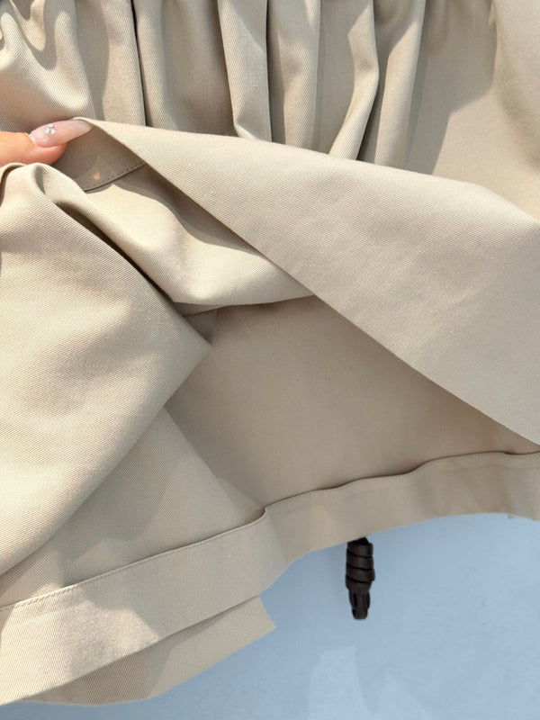 Loewe 25 Skirt Beige Cotton