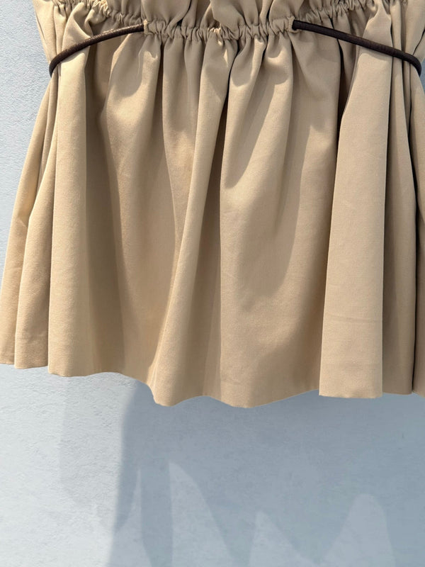 Loewe 25 Skirt Beige Cotton