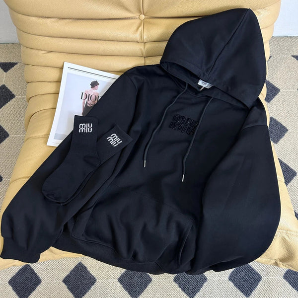 MIUMIU HOODIE AND SOCKS SET STYLE 479