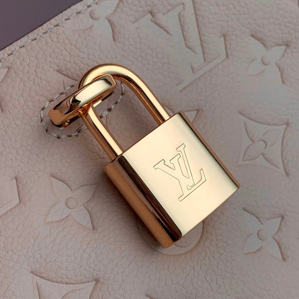 Anytime 42cm Tote Bag Light Pink Gold Empreinte leather 251561