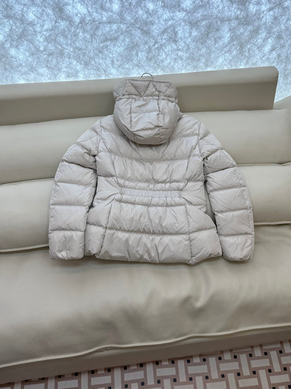 Moncler 25 Jacket White Polyester And Goose Feathers 301515